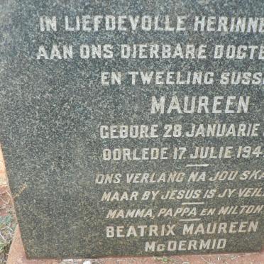 McDERMID Beatrix Maureen 1945-1947