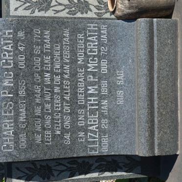 McGRATH Charles P. -1955 &amp; Elizabeth M.P. -1981