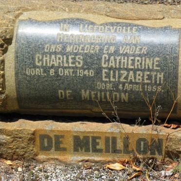 MEILLON Charles, de -1940 &amp; Catherine Elizabeth -1955