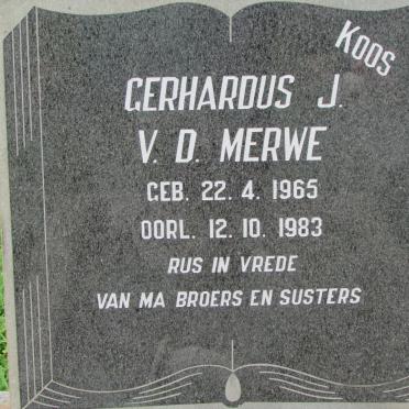 MERWE Gerhardus J., v.d. 1965-1983