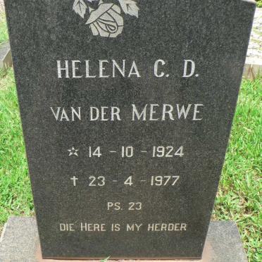 MERWE Helena C.D., van der 1924-1977