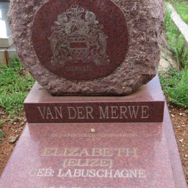 MERWE Elizabeth, van der nee LABUSCHAGNE 1951-2003