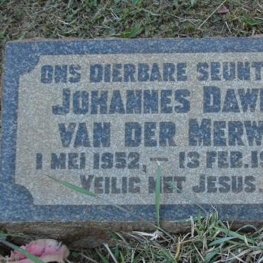 MERWE Johannes Dawid, van der 1952-1954