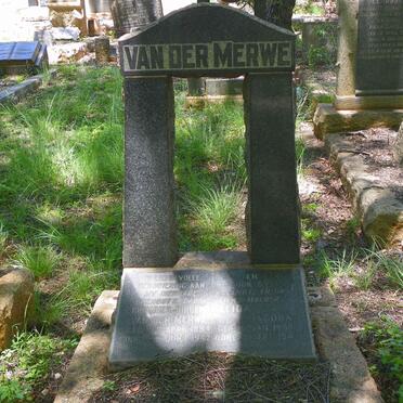 MERWE Johannes Jurgens, van der 1894-1942 &amp; Alida Jacoba 1896-1947