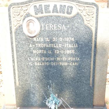 MEANO Teresa 1874-1955