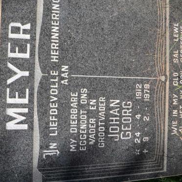 MEYER Johan Georg 1912-1979