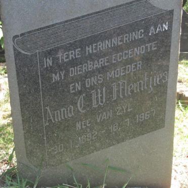 MEINTJIES Anna C.W. nee VAN ZYL 1892-1967
