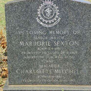 MITCHELL Charlotte 1888-1977 :: SEXTON Marjorie 1891-1969