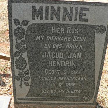 MINNIE Jacob Jan Hendrik 1922-1966