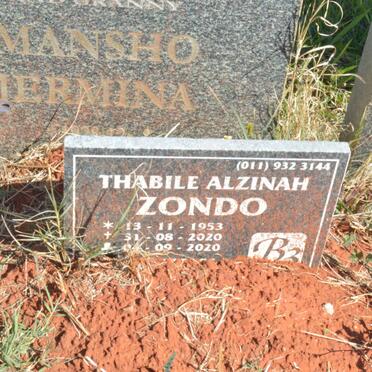 MOTSEPE Mansho Jermina :: ZONDO Thabile Alzinah 1953-2020