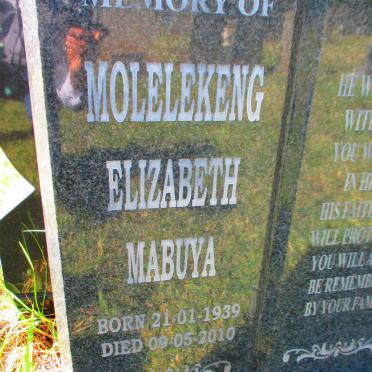 MOLELEKENG Elizabeth Mabuya 1939-2010