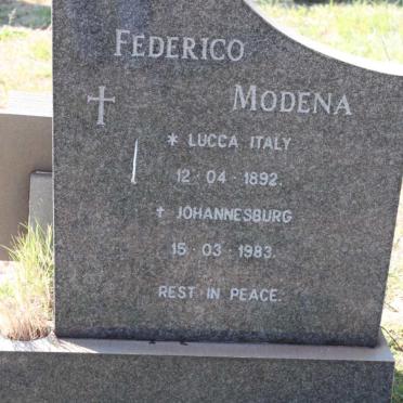 MODENA Federico 1892-1983