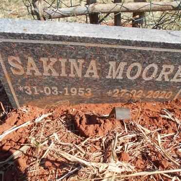 MOORE Sakina 1953-2020