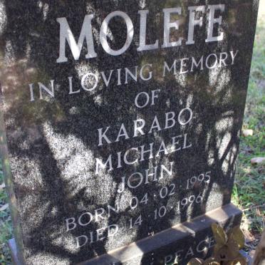 MOLEFE Karabo Michael John 1995-1996