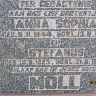 MOLL Anna Sophia 1944-1944 :: MOLL Stefanus 1953-1953