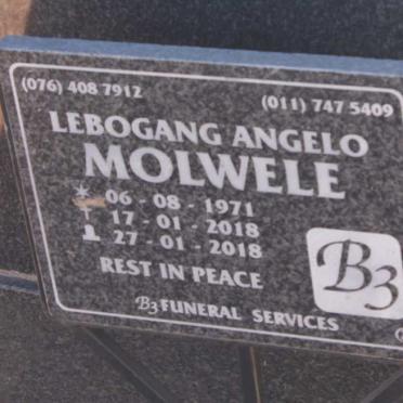 MOLWELE Lebogang Angelo 1971-2018