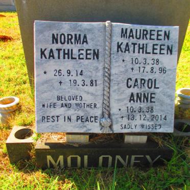 MOLONEY Norma Kathleen 1914-1981 :: MOLONEY Maureen Kathleen 1938-1996
