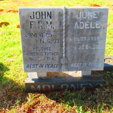MOLONEY John F.R.M. 1908-1983 :: MOLONEY June Adele 1939-200?