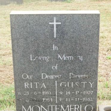 MONTEMERLO Gusty 1907-1982 &amp; Rita 1910-1964