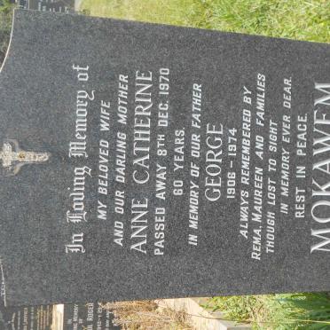 MOKAWEM George 1906-1974 &amp; Anne Catherine -1970