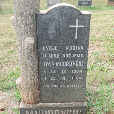 MUDROVCIC Ivan 1904-1964