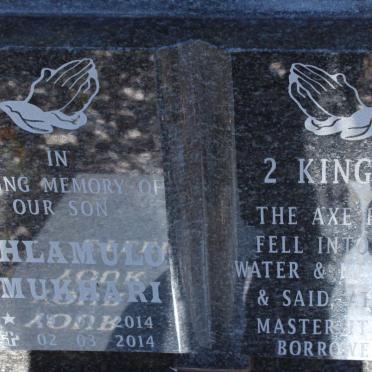 MUKHARI Nhlamulo 2014-2014