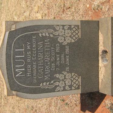 MULL Catharina Margaretha nee SCOTT 1910-1968