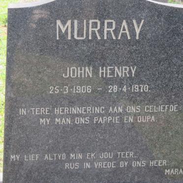 MURRAY John Henry 1906-1970