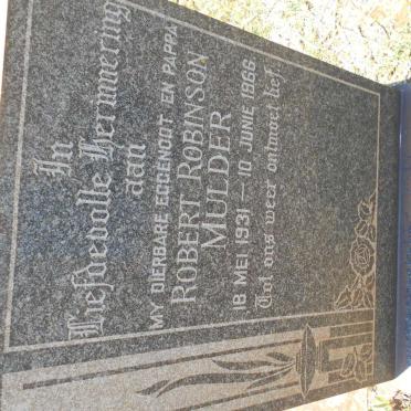 MULDER Robert Robinson 1931-1966