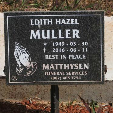 MULLER Edith Hazel 1949-2016