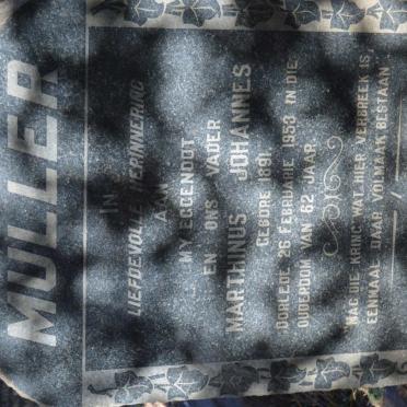 MULLER Marthinus Johannes 1891-1953