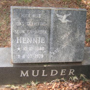MULDER Hennie 1940-1979