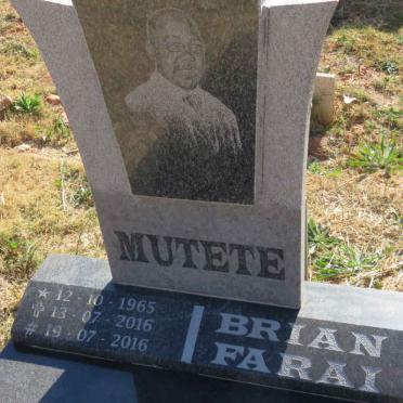 MUTETE Brian Farai 1965-2016