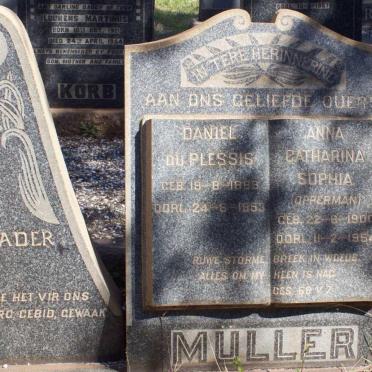 MULLER Daniel du Plessis 1889-1953 &amp; Catharina Sophia OPPERMAN 1900-1954