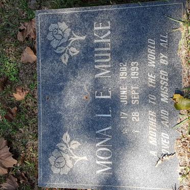 MULKE Mona L.E. 1902-1993