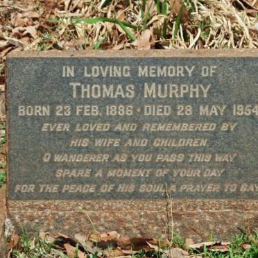MURPHY Thomas 1886-1954