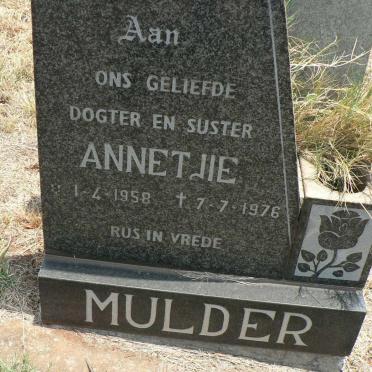MULDER Annetjie 1958-1976