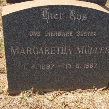 MULLER Margaretha 1897-1967