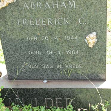 MULDER Abraham Frederick C. 1944-1984