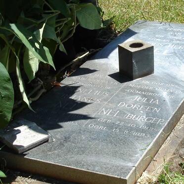 NEL Cornelius Hermanus 1919-1993 &amp; Julia Doreen BURGER 1919-1995