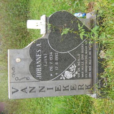 NIEKERK Johannes A., van 1934-1993