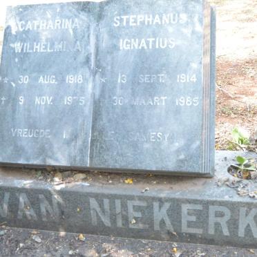 NIEKERK Stephanus Ignatius, van 1914-1985 &amp; Catharina Wilhelmina 1918-1975
