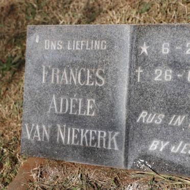 NIEKERK Frances Adele, van 1975-1975