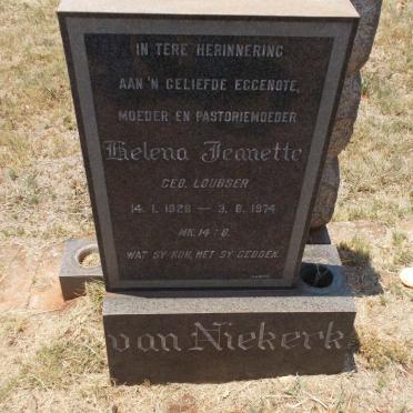 NIEKERK Helena Jeanette, van nee LOUBSER 1928-1974
