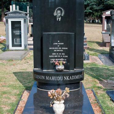 NKADIMENG Vernon Mahudu 1958-1995