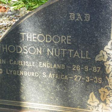 NUTTALL Theodore Hodson 1887-1935 &amp; Rachel May 1891-1945 :: NUTTALL John Robert Theodore 1923-1993