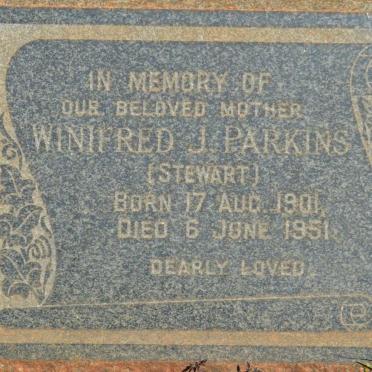 PARKINS Winifred J. nee STEWART 1901-1951