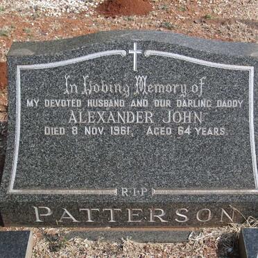 PATTERSON Alexander John -1961