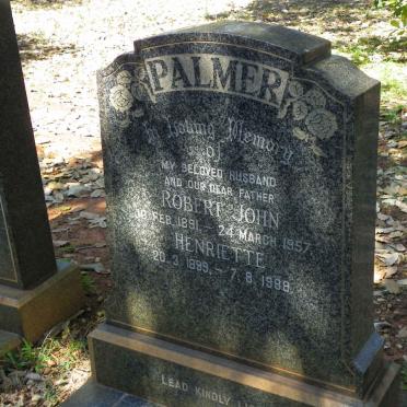 PALMER Robert John 1891-1957 &amp; Henriette 1899-1988