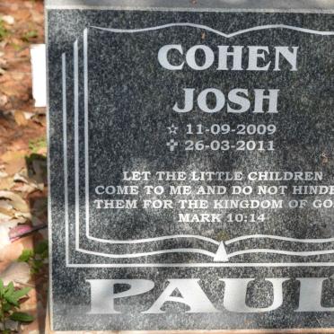 PAUL Cohen Josh 2009-2011